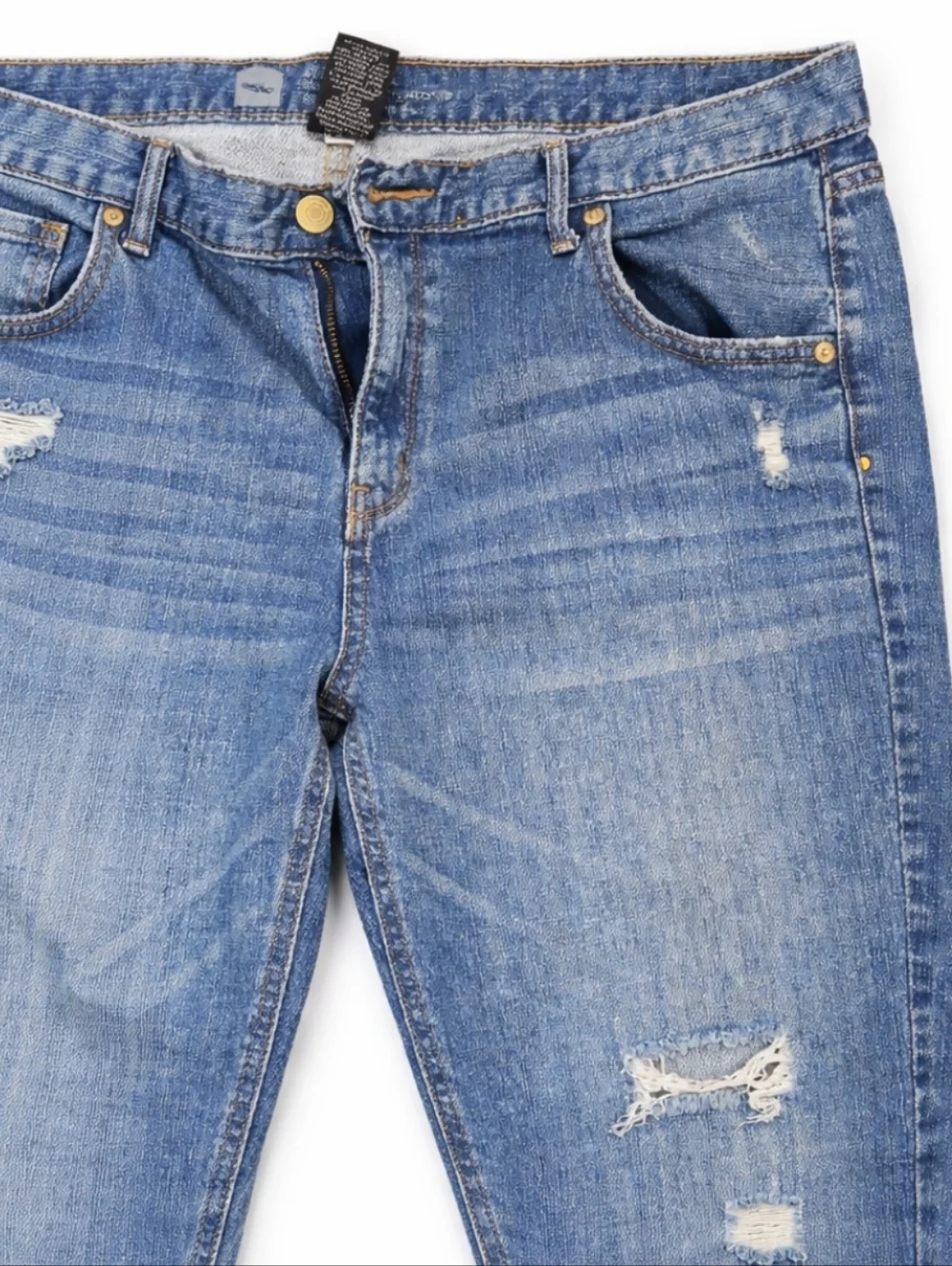 Mossimo Skinny Boyfriend Blue Denim Cotton Spandex Blend Womens Jeans Sz 14 - Picture 2 of 6